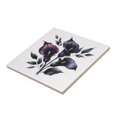 Donkere Calla Lelies Gotisch Tegeltje (Zijkant)