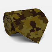 Donkere Camo Nekdas Stropdas (Opgerold)