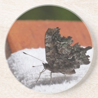 Donkere Camouflage Butterfly Zandsteen Onderzetter
