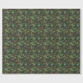Donkere camouflage cadeaupapier (Vlak)