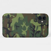 Donkere camouflage Case-Mate iPhone case (Achterkant (horizontaal))