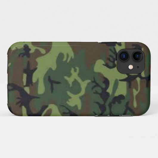 Donkere camouflage Case-Mate iPhone case (Achterkant (horizontaal))