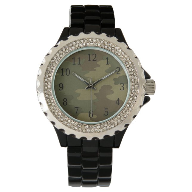 Donkere camouflage horloge (Voorkant)