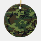 Donkere camouflage keramisch ornament (Voorkant)