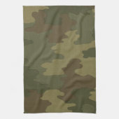 Donkere camouflage keukenhanddoek (Verticaal)