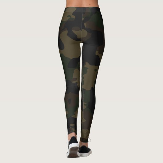 Donkere Camouflage-leggings Leggings (Achterkant)
