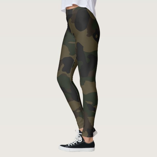 Donkere Camouflage-leggings Leggings (Links)