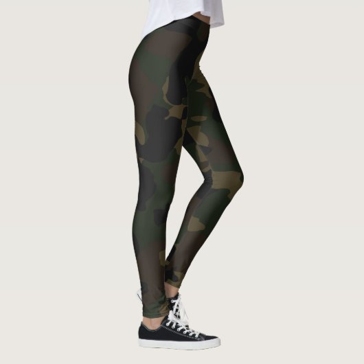 Donkere Camouflage-leggings Leggings (Rechts)