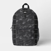 Donkere Camouflage Monogram Gedrukte Rugzak (Voorkant)