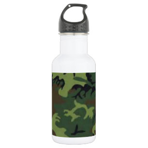 Donkere camouflage waterfles