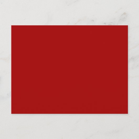 Donkere Candy Apple Rode Effen Kleur Briefkaart (Voorkant)