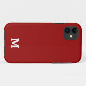 Donkere Candy Apple Rode Effen Kleur Case-Mate iPhone Case (Achterkant (horizontaal))