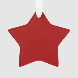Donkere Candy Apple Rode Effen Kleur Ornament