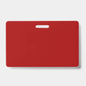 Donkere Candy Apple Rood Effen Kleur Badge (Achterkant)