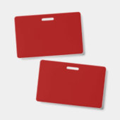 Donkere Candy Apple Rood Effen Kleur Badge (Voor- en achterkant)
