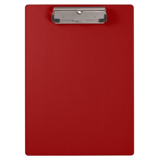 Donkere Candy Apple Rood Effen Kleur Klembord (Voorkant)