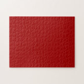 Donkere Candy Apple Rood Effen Kleur Legpuzzel (Horizontaal)