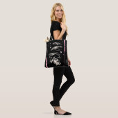 Donkere canvas tas (Op model)