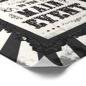 Donkere Carnaval Psycho Circus Party Welkom Bord Poster (Hoek)