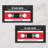 Donkere Cassettebandje Music DJ Visitekaartje (Voorkant / Achterkant)