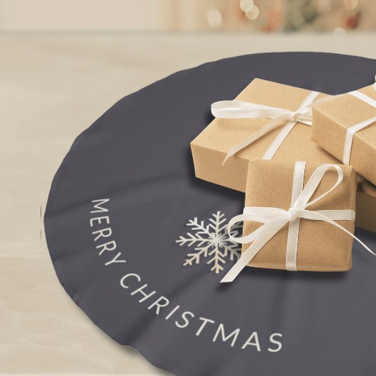 Donkere champagne sneeuwvlok boom rok kerstboom rok