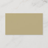 Donkere champagne Solid Color Visitekaartje (Voorkant)