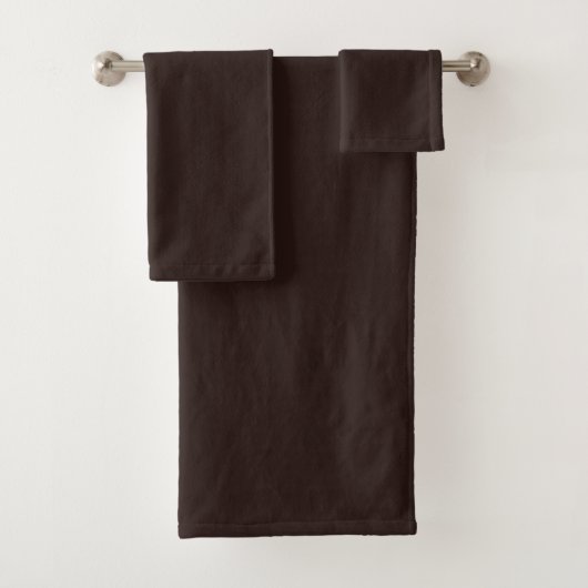 Donkere chocolade Brown Bad Handdoek (Insitu)