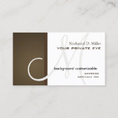 Donkere Chocolade Brown/DIY Background Visitekaartje (Achterkant)