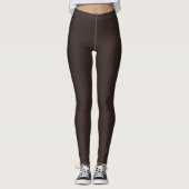 Donkere chocolade Brown Leggings (Voorkant)