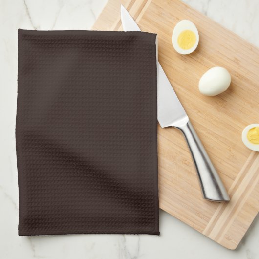 Donkere chocolade Brown Theedoek (Quarter Fold)