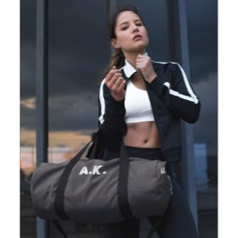 Donkere Chocolade Bruin Wit Monogram Duffle Bag Plunjezak