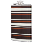 Donkere chocolade bruine strepen heupfles (Links)