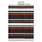 Donkere chocolade bruine strepen heupfles (Achterkant)