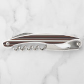 Donkere chocolade bruine strepen kurkentrekker (Achterkant)