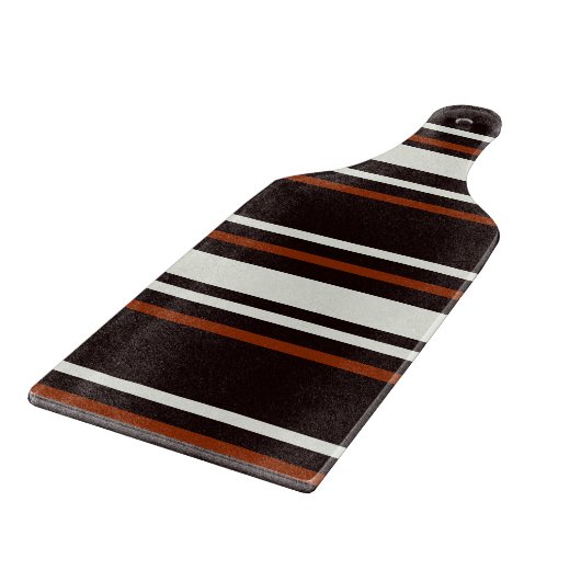 Donkere chocolade bruine strepen snijplank (Hoek)