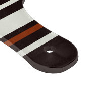 Donkere chocolade bruine strepen snijplank (Hoek)