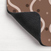 Donkere chocolade drizzle en sprinkhaanpatroon muismat (Hoek)