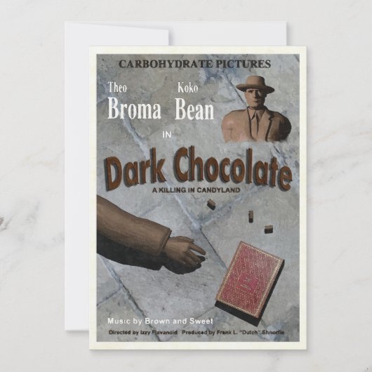 Donkere Chocolade Film Kaart (Voorkant)
