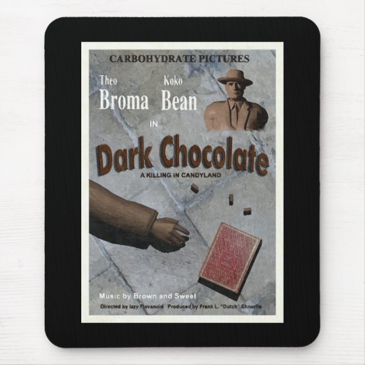 Donkere Chocolade Film Muismat (Voorkant)