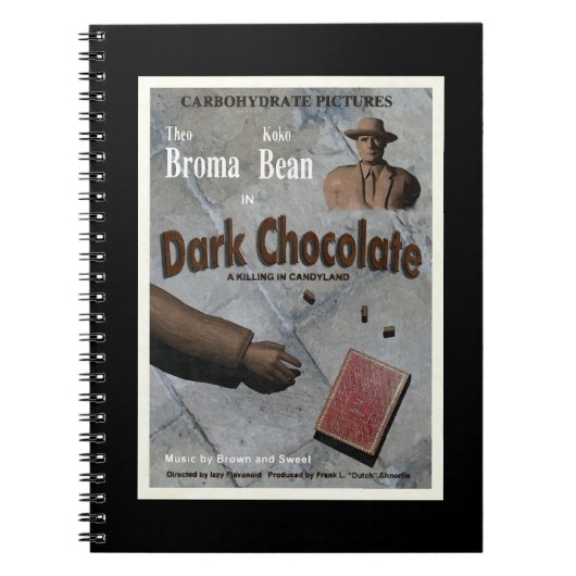 Donkere Chocolade Film Notitieboek (Voorkant)