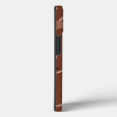 Donkere chocolade hartspatroon Case-Mate iPhone case (Achterkant / Rechts)