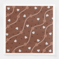 Donkere chocolade hartspatroon