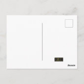 Donkere chocolade-ijs met regenboogspringen briefkaart (Achterkant)