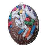 Donkere chocolade-ijs met regenboogspringen dartbord (Voorkant Rechts)