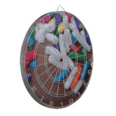 Donkere chocolade-ijs met regenboogspringen dartbord (Voorkant Links)