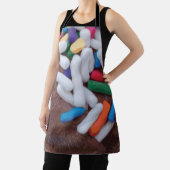 Donkere chocolade-ijs met regenboogspringen schort (Insitu)