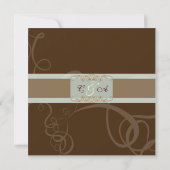 Donkere Chocolade Klassieke save the date (Achterkant)