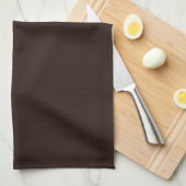 Donkere chocolade, massief bruin, donkerbruin theedoek (Quarter Fold)