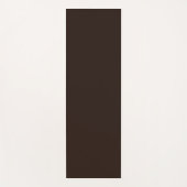 Donkere chocolade, massief bruin, donkerbruin yogamat (Voorkant)