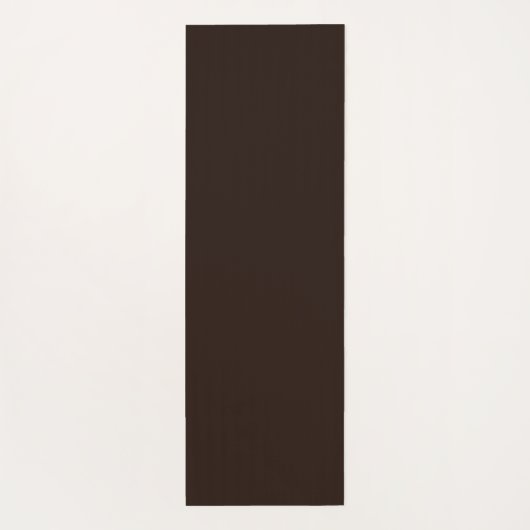 Donkere chocolade, massief bruin, donkerbruin yogamat (Achterkant)